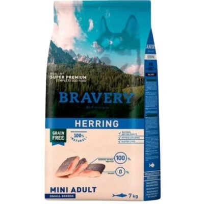 mundosimuffin.com (10) BRAVERY DE ARENQUE MINI ADULTO RAZA PEQUEÑA 7KG