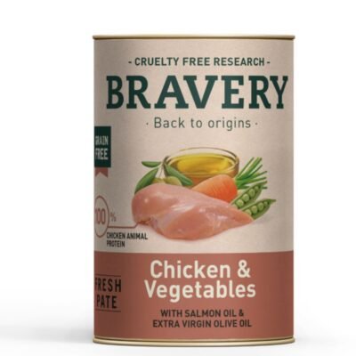 mundosimuffin.com (32) BRAVERY ALIMENTO HÙMEDO POLLO&VEGETALES 290GR