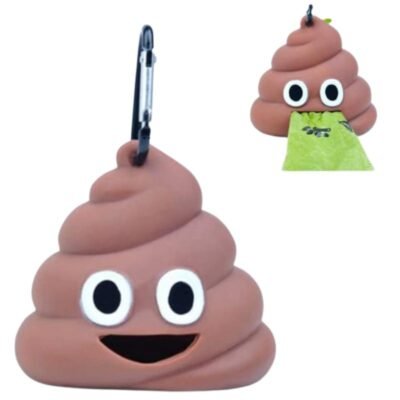 mundosimuffin.com (51) 💩DISPENSADOR DE BOLSA CON DISEÑO DE CACA🐾